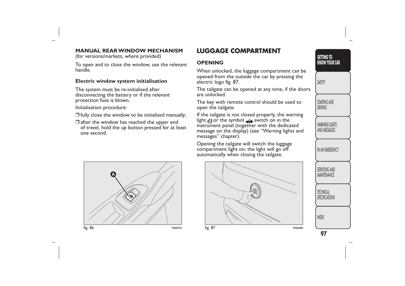 FIAT Bravo User Manual | Page 101 / 299