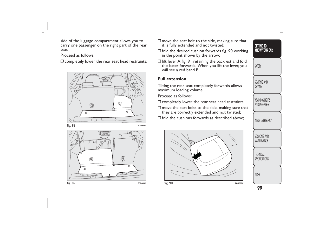 FIAT Bravo User Manual | Page 103 / 299