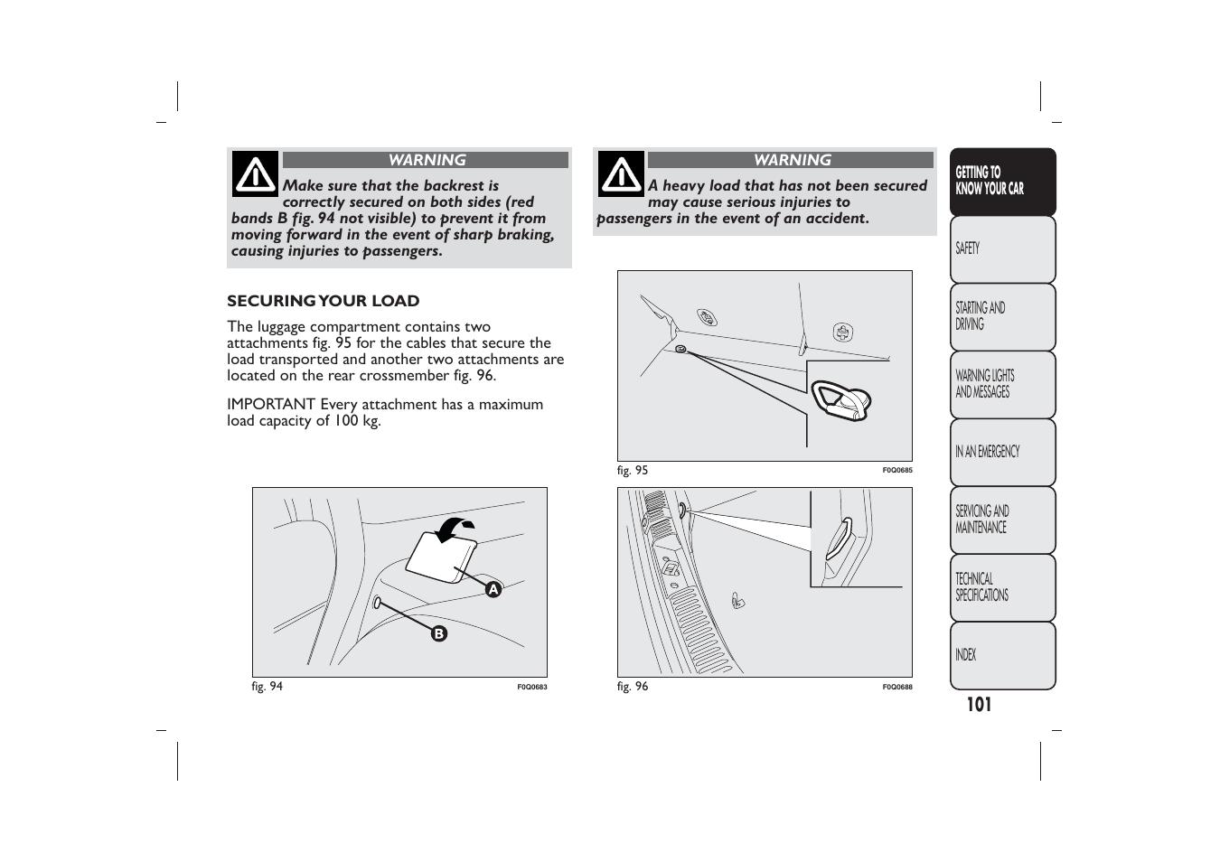 FIAT Bravo User Manual | Page 105 / 299