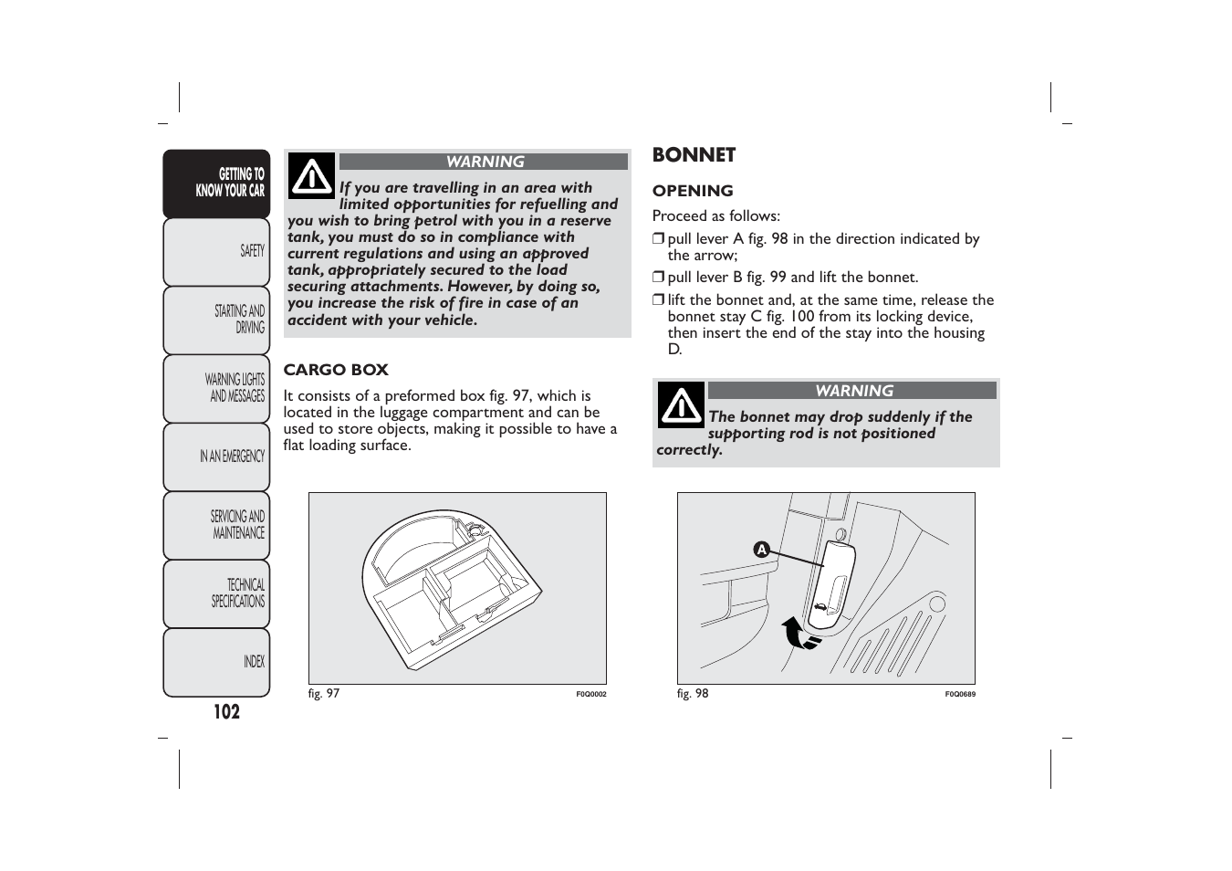 FIAT Bravo User Manual | Page 106 / 299