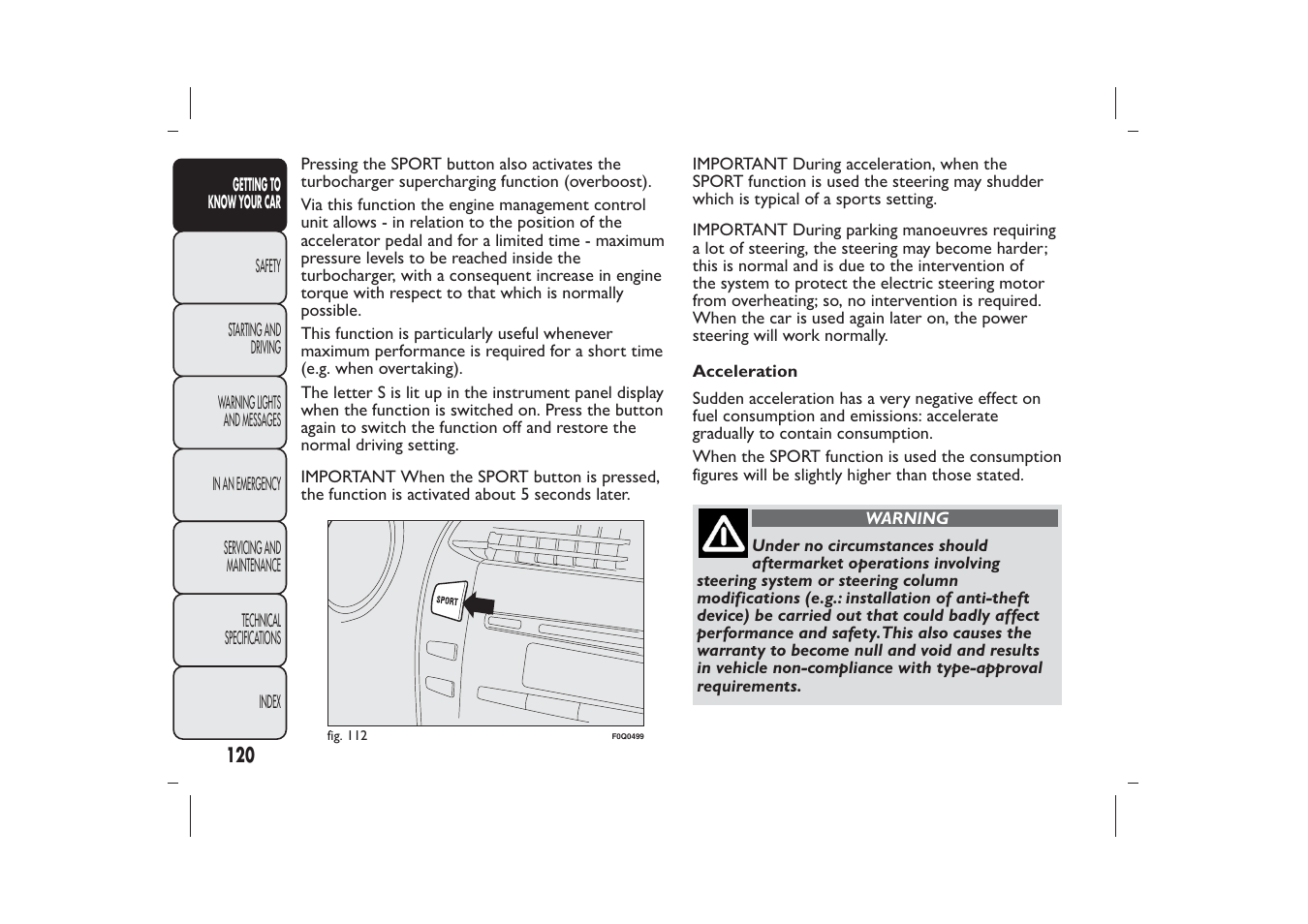 FIAT Bravo User Manual | Page 124 / 299