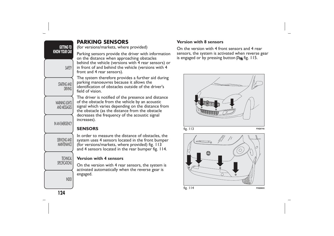 FIAT Bravo User Manual | Page 128 / 299