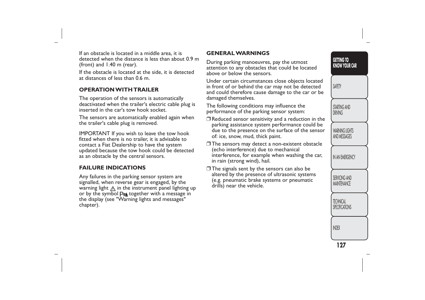 FIAT Bravo User Manual | Page 131 / 299