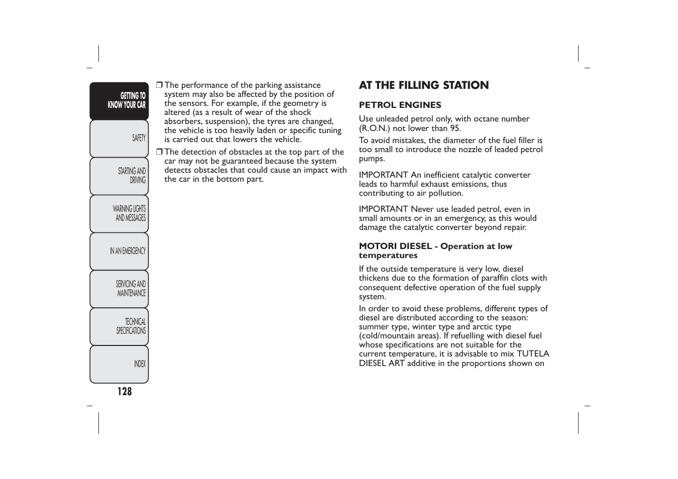 FIAT Bravo User Manual | Page 132 / 299