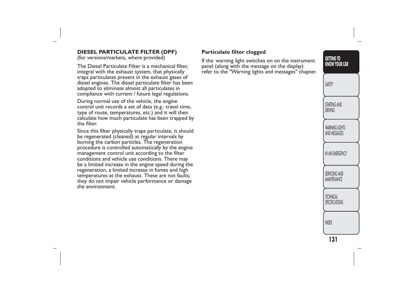 FIAT Bravo User Manual | Page 135 / 299