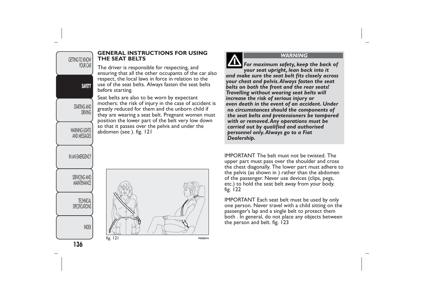 FIAT Bravo User Manual | Page 140 / 299