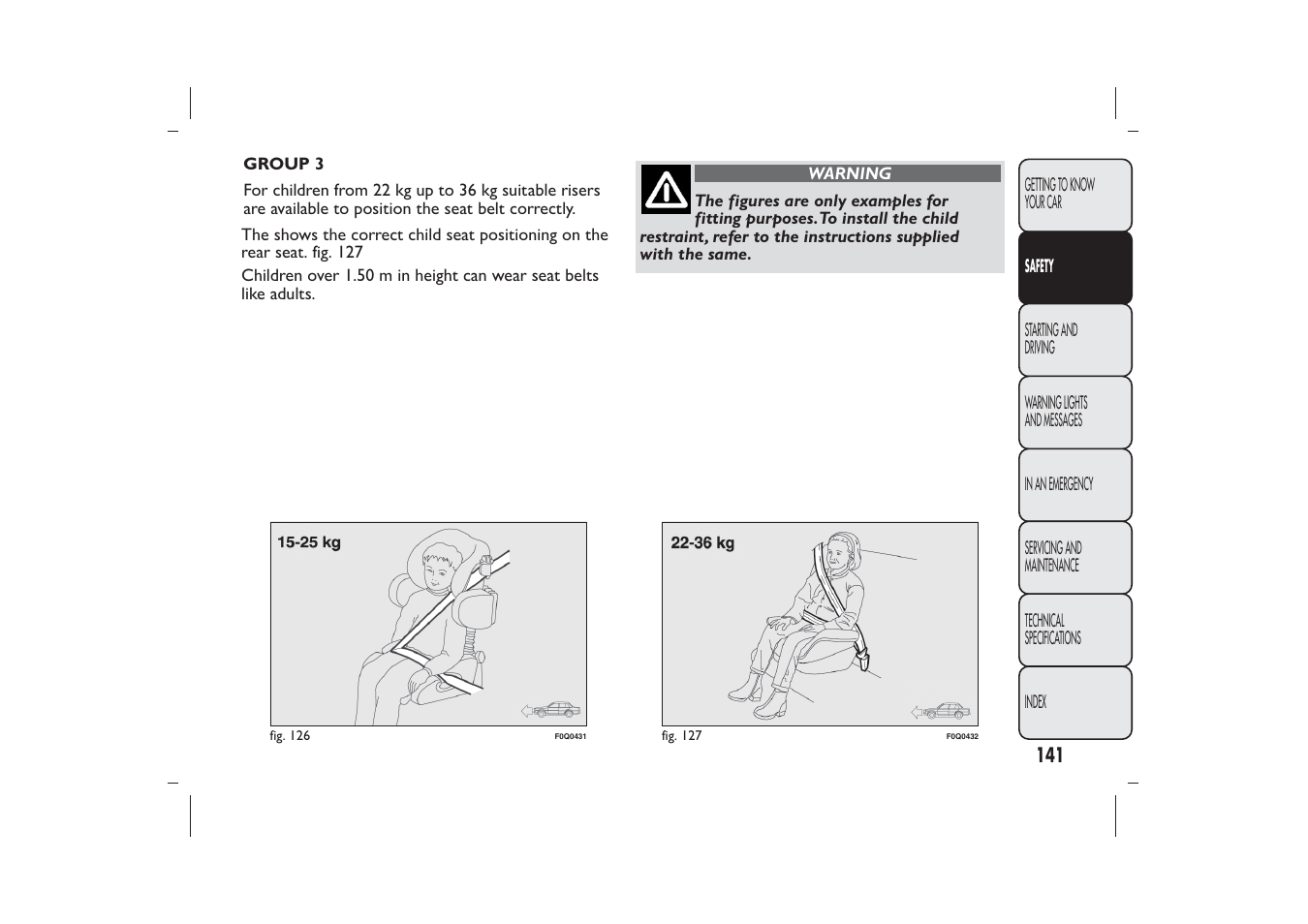 FIAT Bravo User Manual | Page 145 / 299