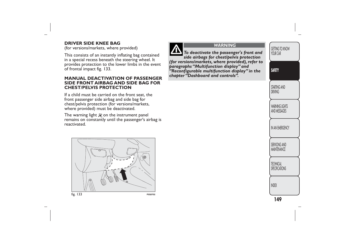 FIAT Bravo User Manual | Page 153 / 299