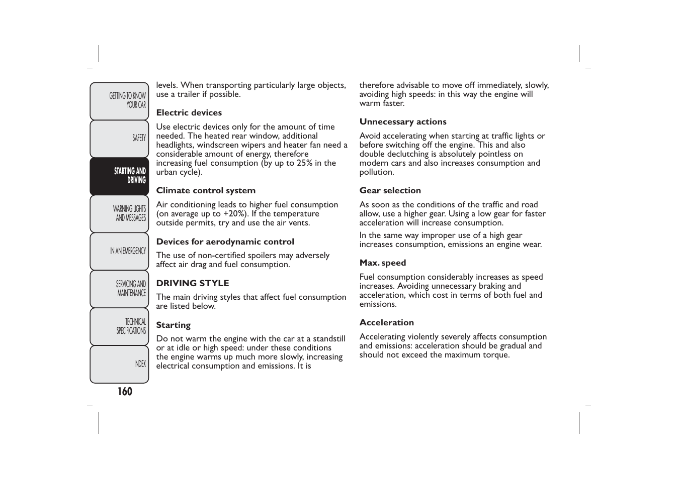 FIAT Bravo User Manual | Page 164 / 299