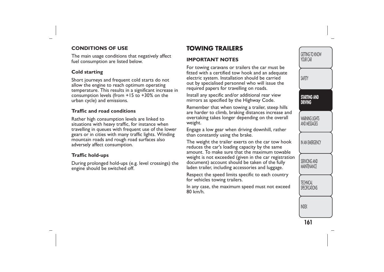 FIAT Bravo User Manual | Page 165 / 299