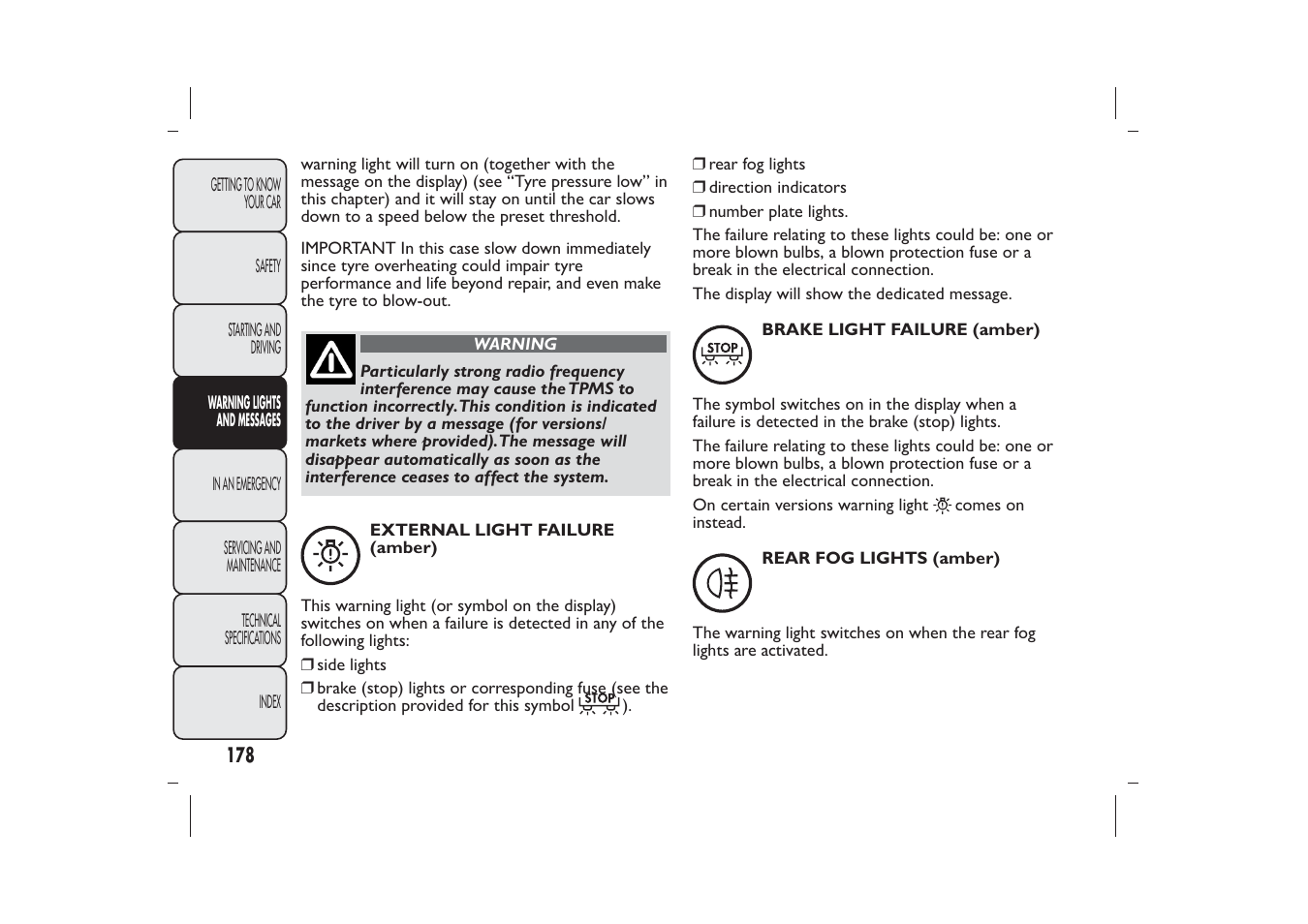 FIAT Bravo User Manual | Page 182 / 299