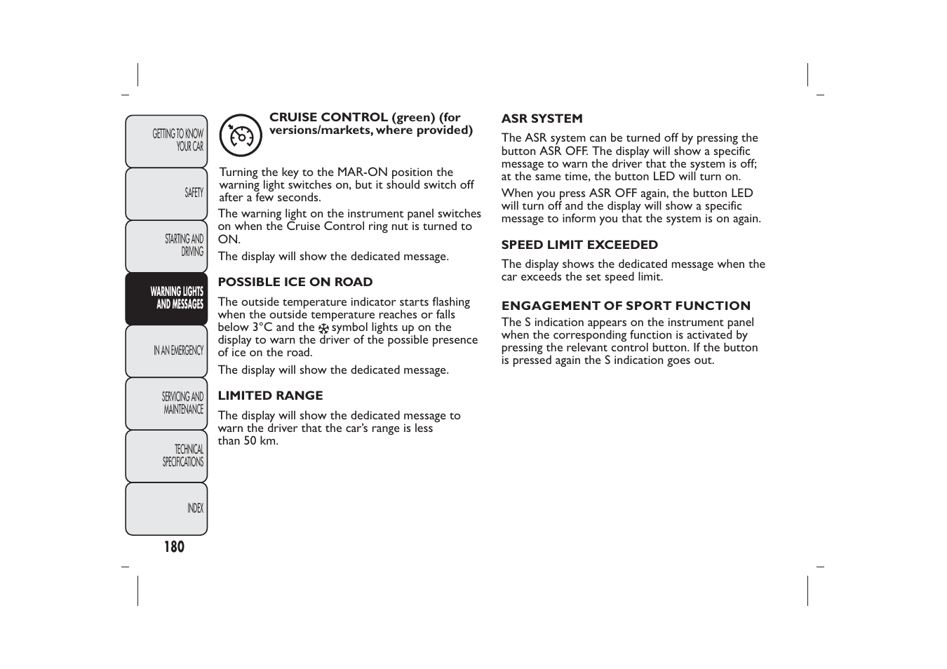 FIAT Bravo User Manual | Page 184 / 299