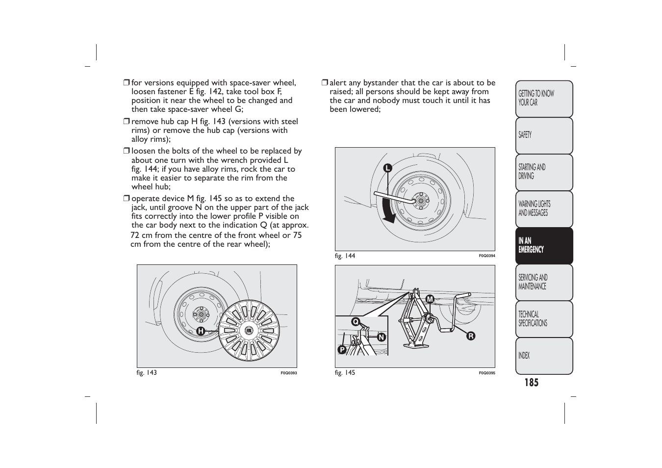 FIAT Bravo User Manual | Page 189 / 299