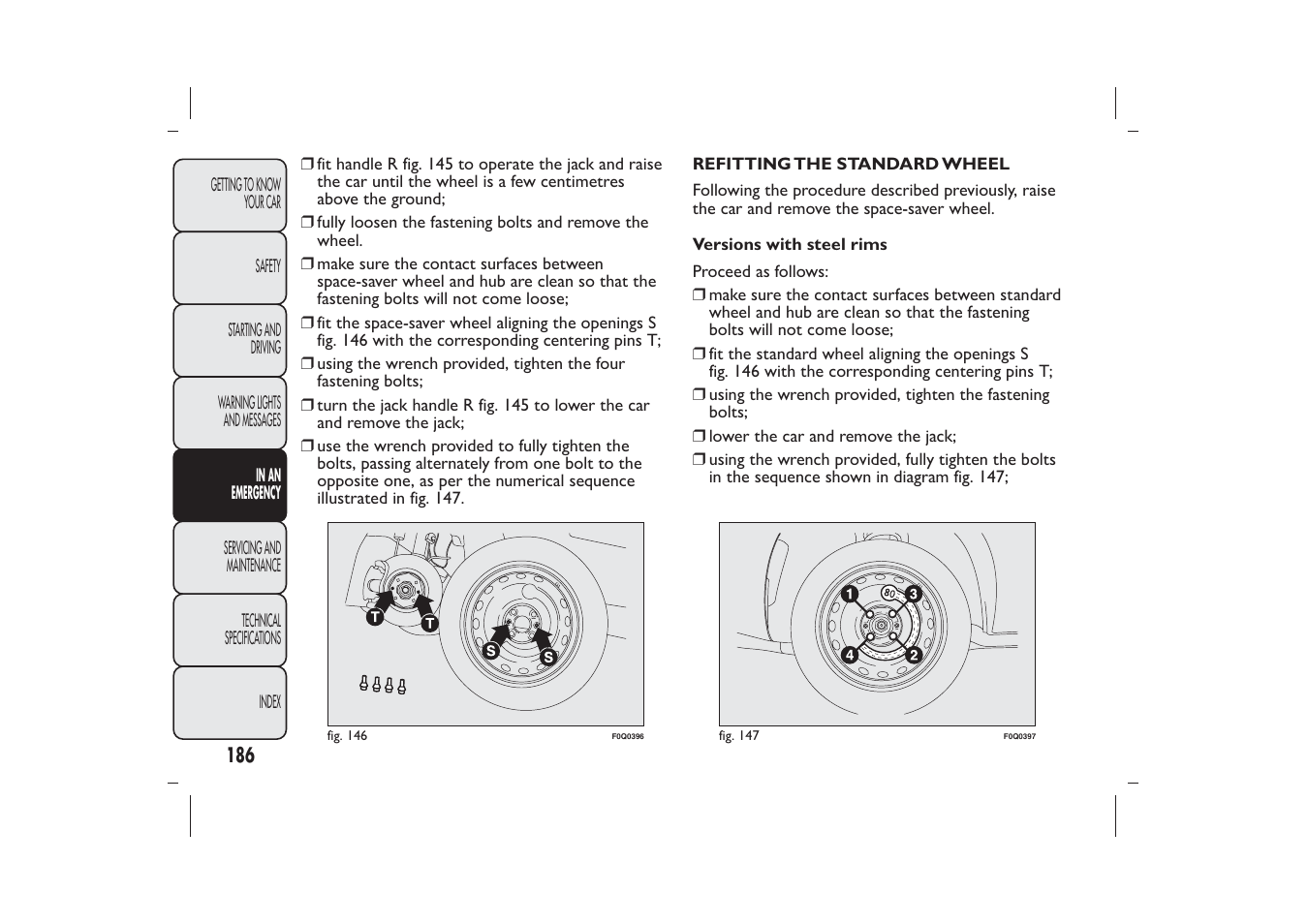 FIAT Bravo User Manual | Page 190 / 299