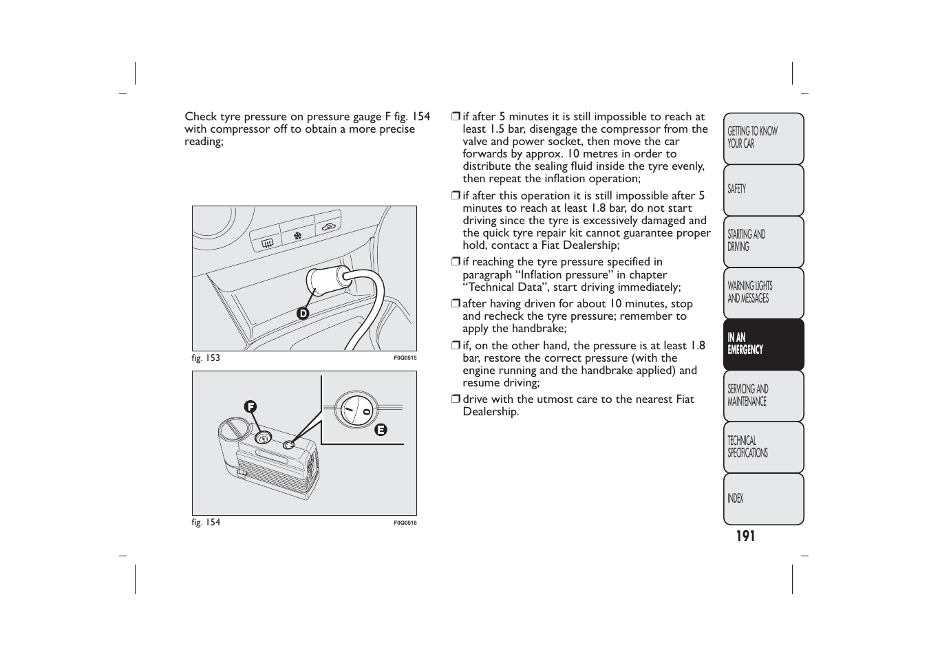 FIAT Bravo User Manual | Page 195 / 299