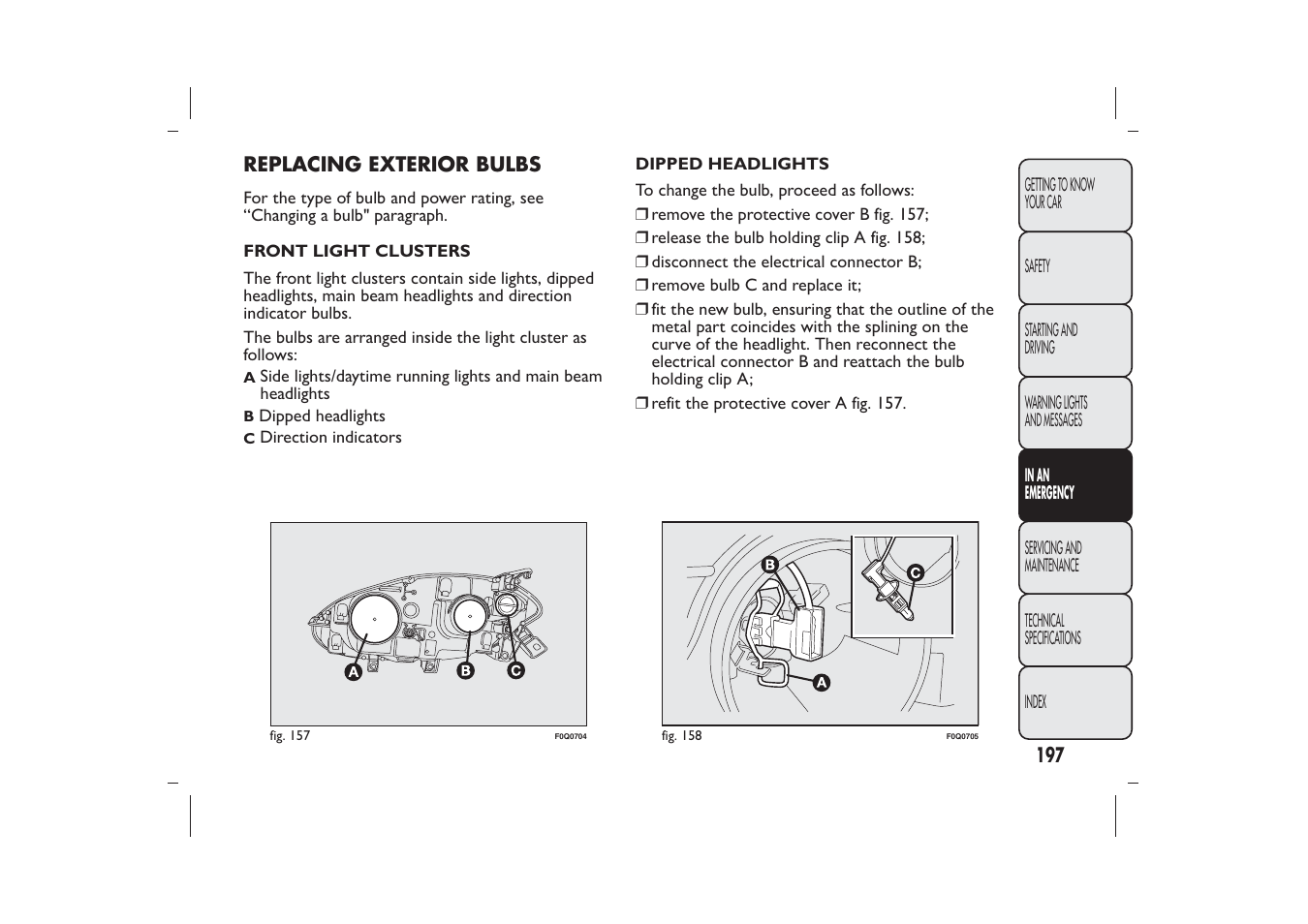 FIAT Bravo User Manual | Page 201 / 299