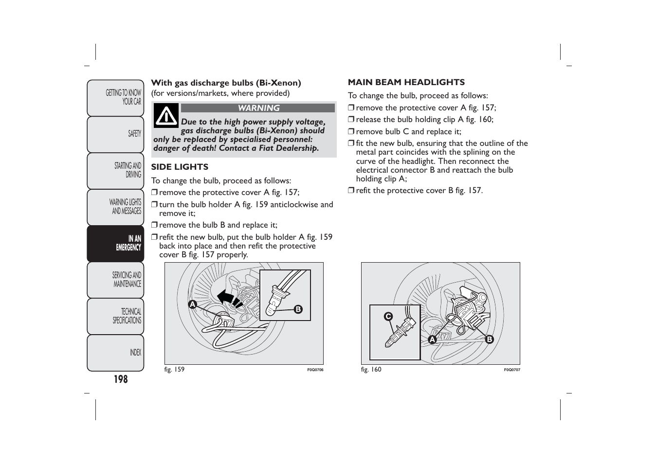 FIAT Bravo User Manual | Page 202 / 299