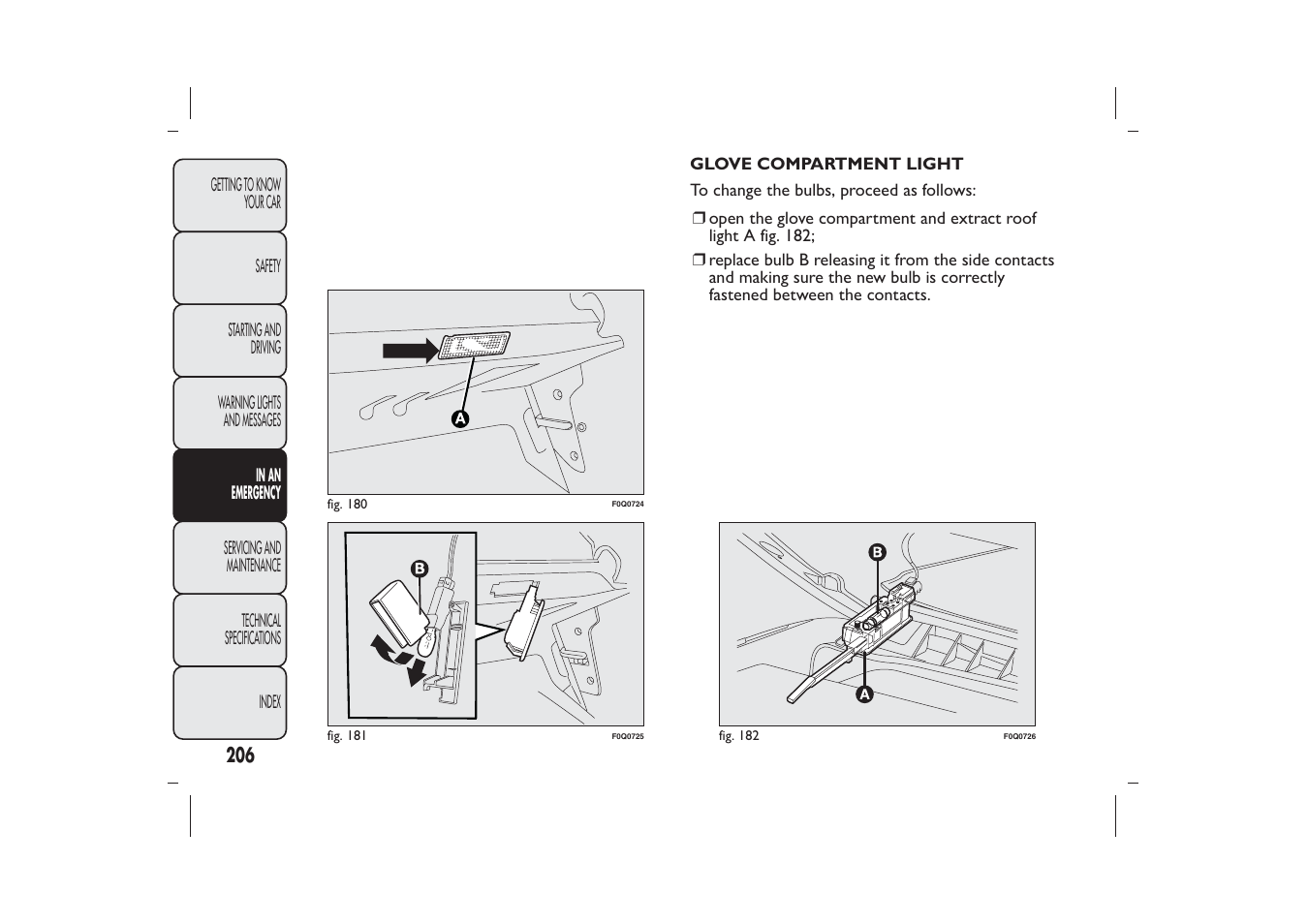 FIAT Bravo User Manual | Page 210 / 299