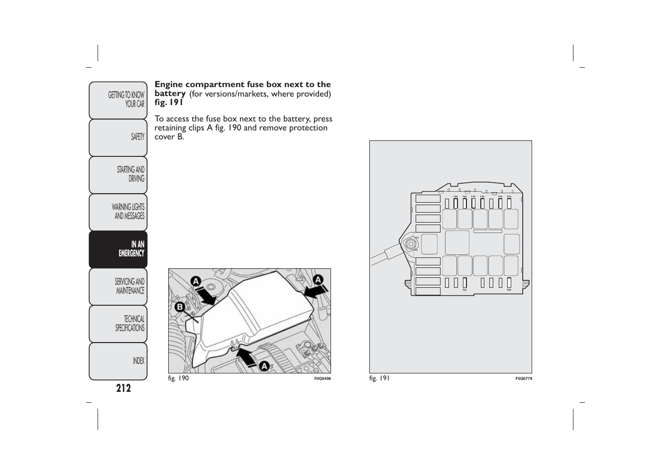 FIAT Bravo User Manual | Page 216 / 299