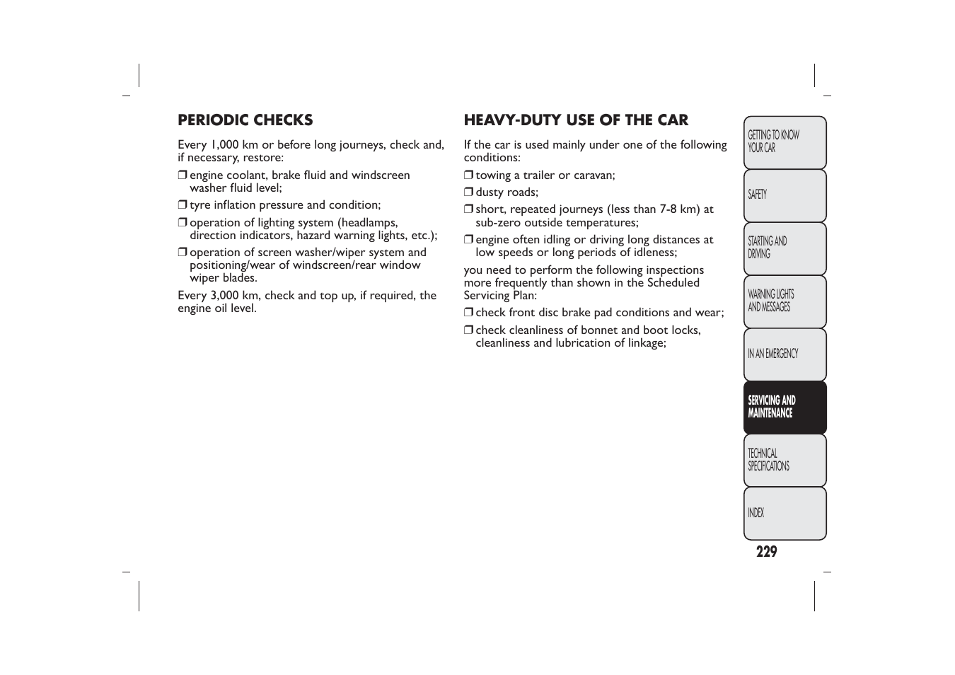 FIAT Bravo User Manual | Page 233 / 299