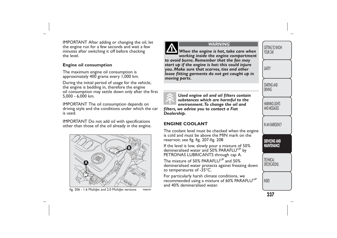 FIAT Bravo User Manual | Page 241 / 299