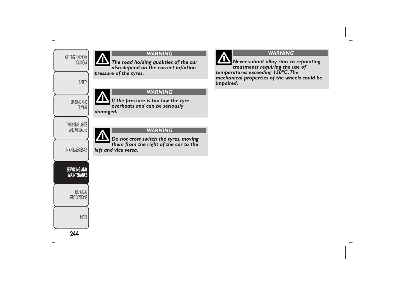 FIAT Bravo User Manual | Page 248 / 299