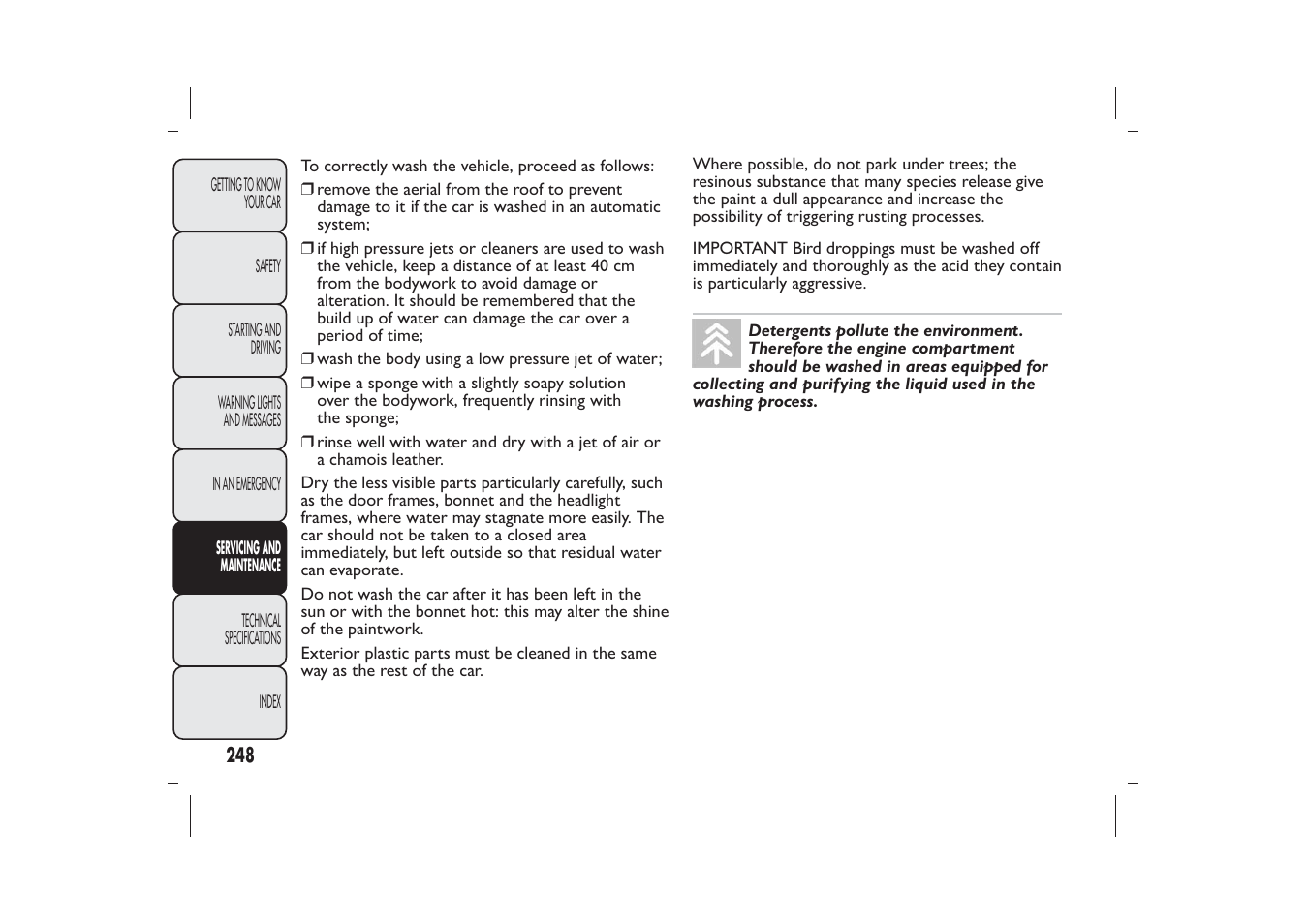 FIAT Bravo User Manual | Page 252 / 299