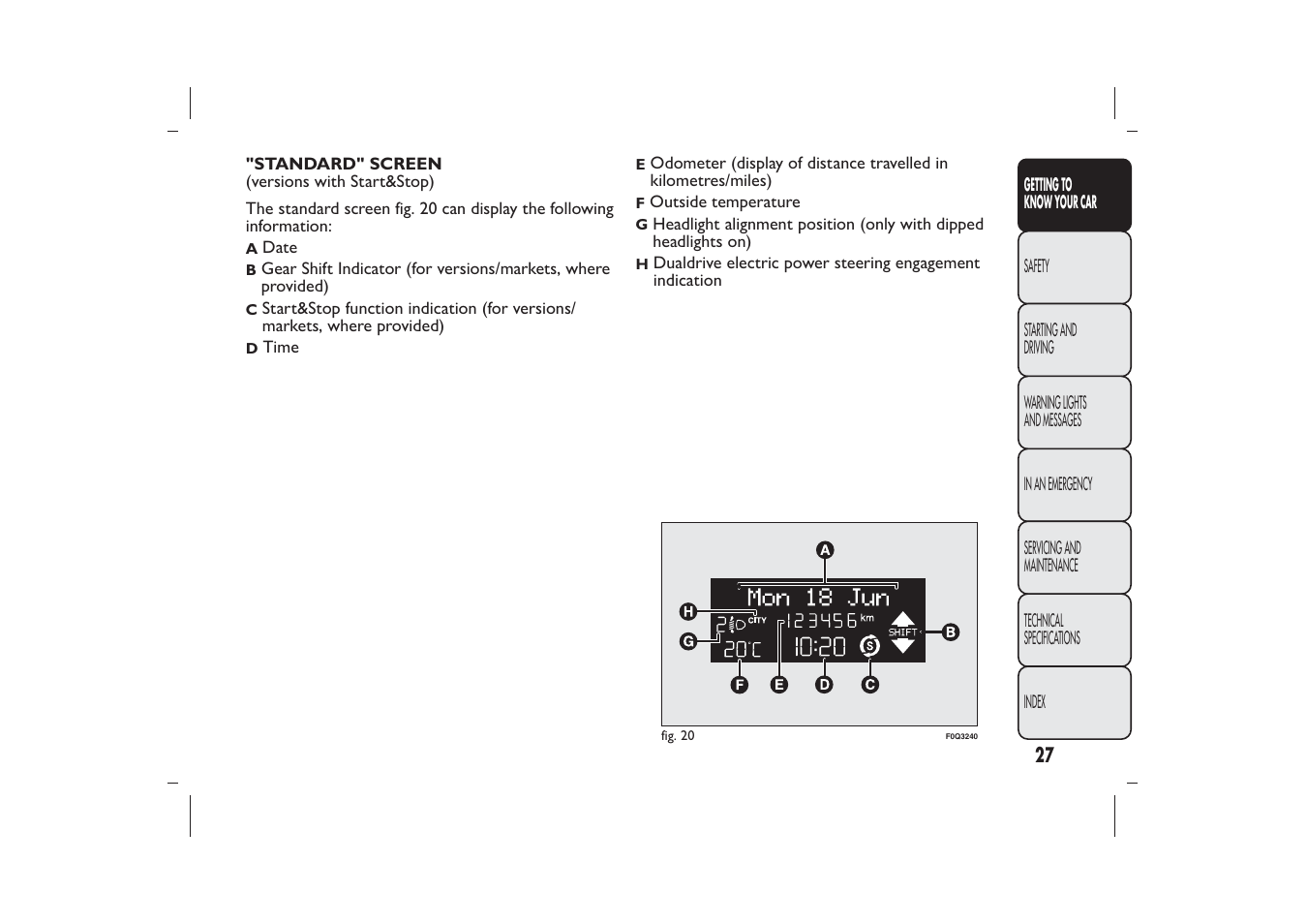 FIAT Bravo User Manual | Page 31 / 299