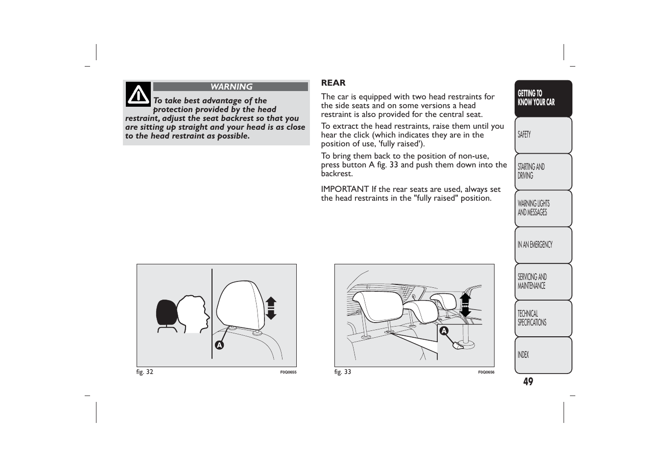 FIAT Bravo User Manual | Page 53 / 299