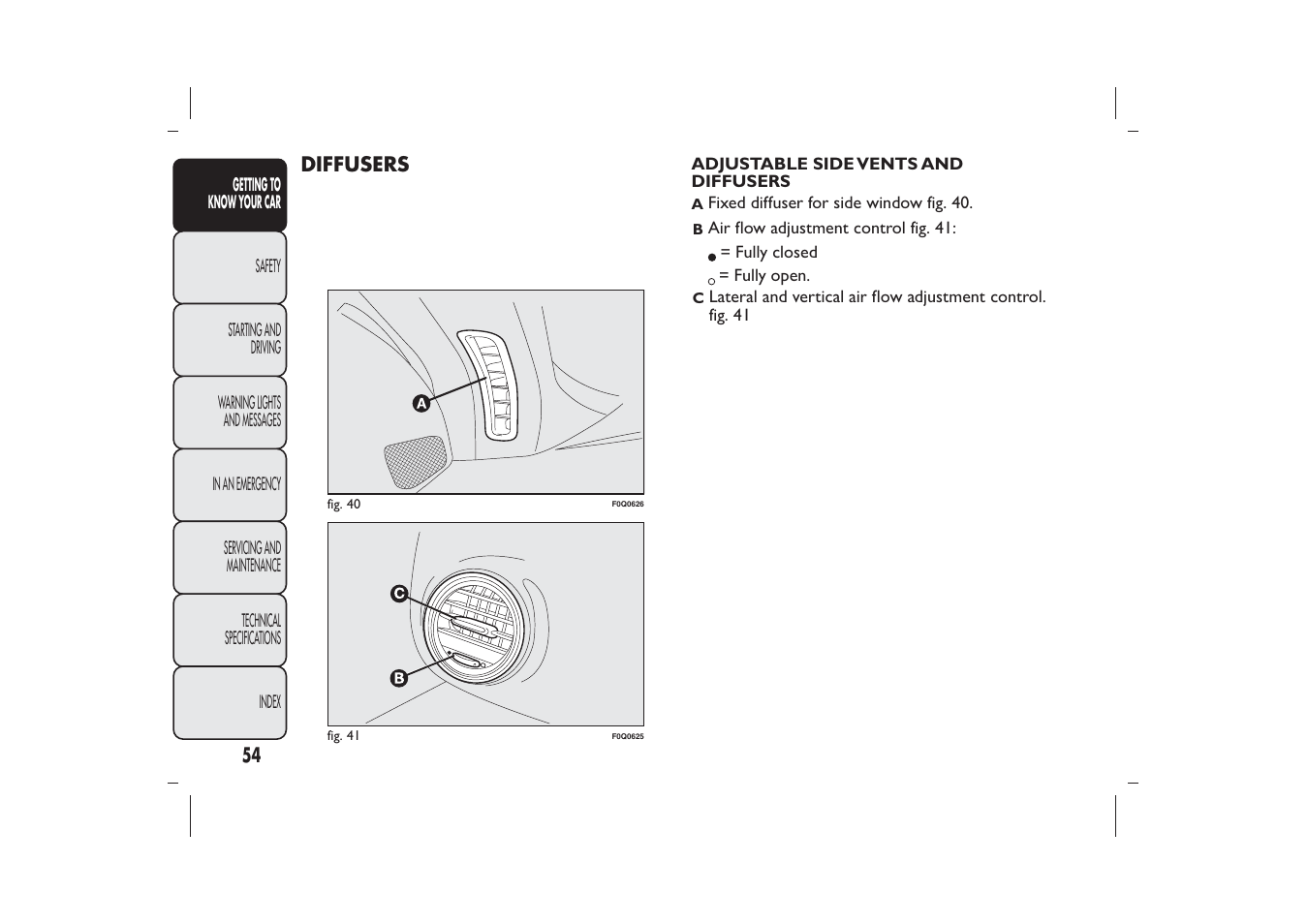 FIAT Bravo User Manual | Page 58 / 299