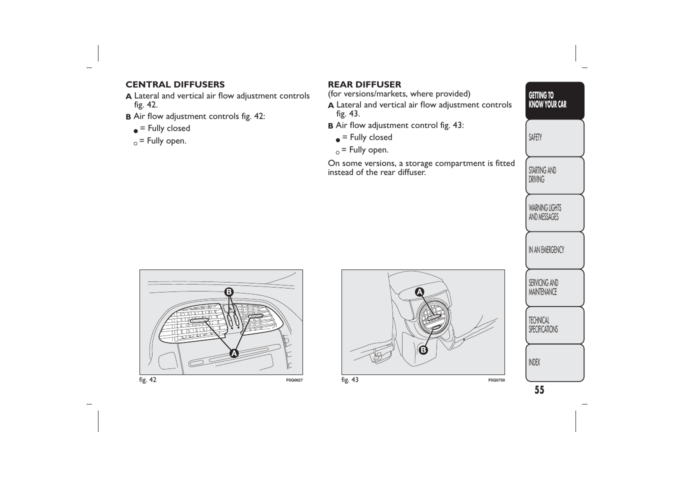 FIAT Bravo User Manual | Page 59 / 299