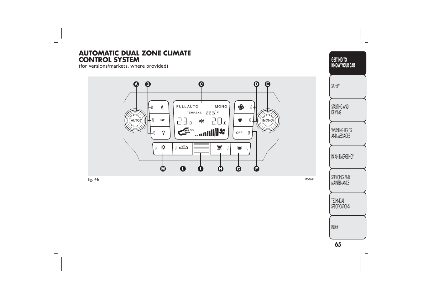 FIAT Bravo User Manual | Page 69 / 299