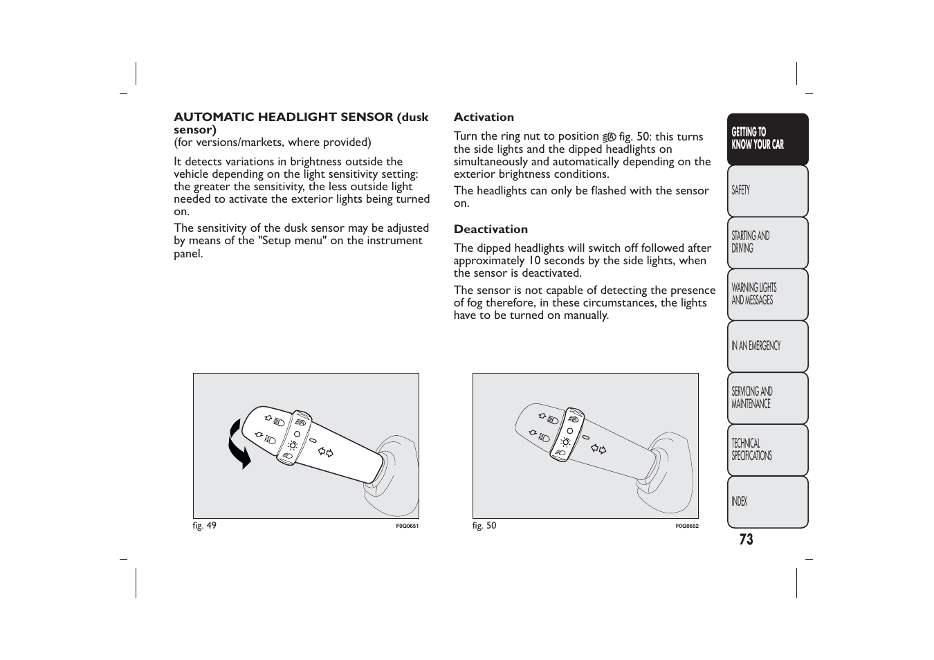 FIAT Bravo User Manual | Page 77 / 299