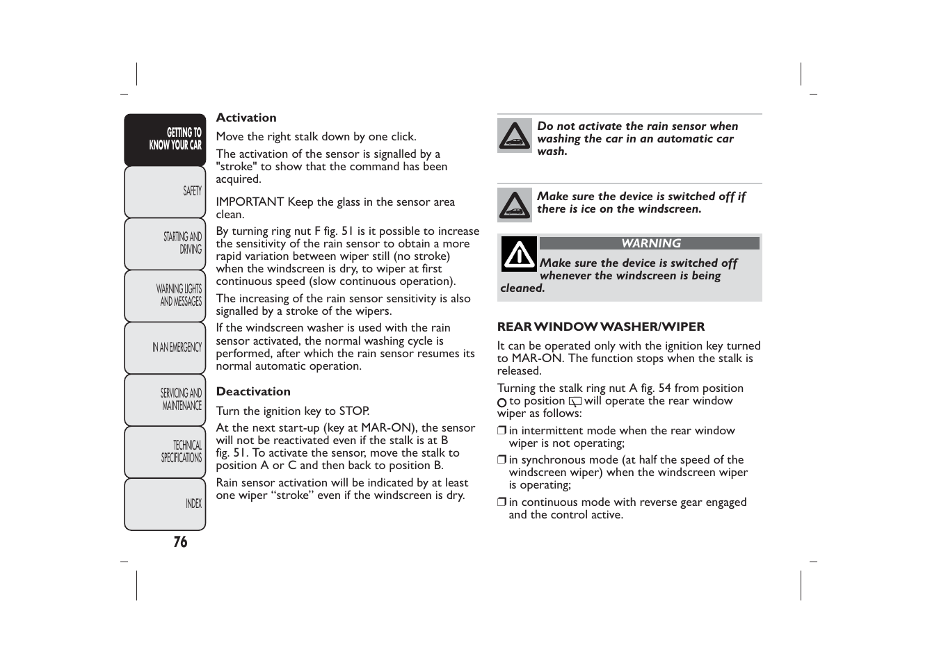 FIAT Bravo User Manual | Page 80 / 299