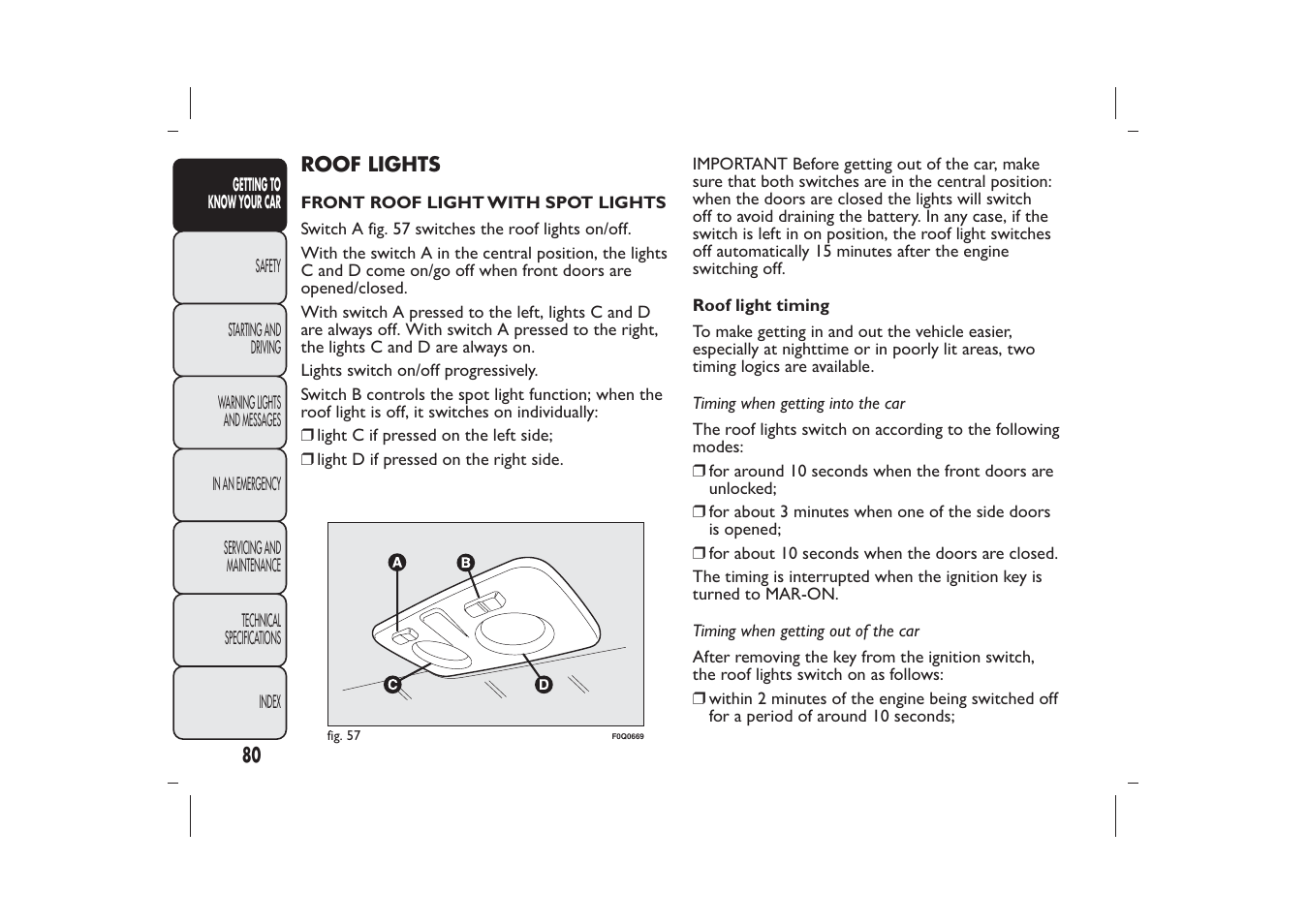 FIAT Bravo User Manual | Page 84 / 299