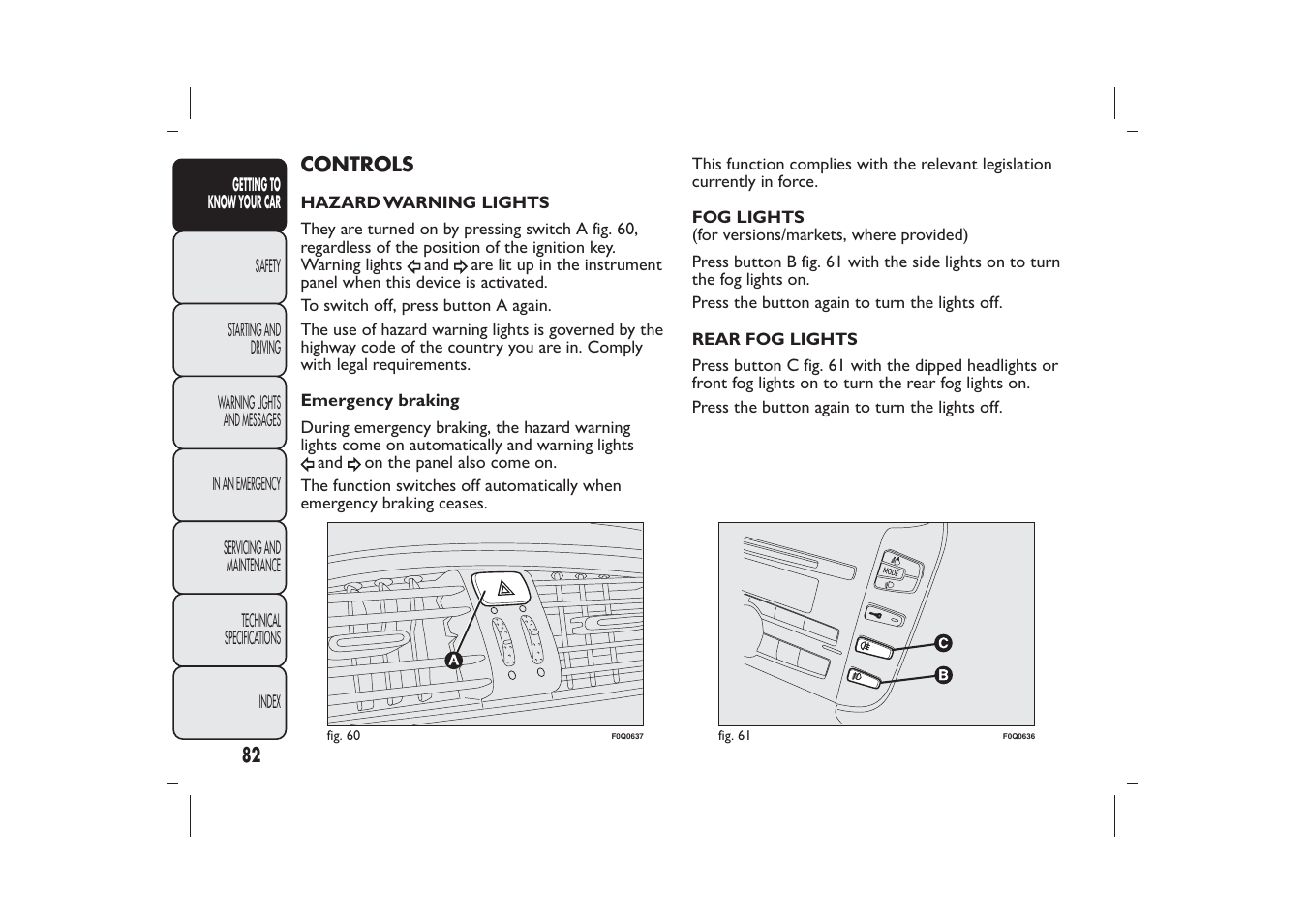 FIAT Bravo User Manual | Page 86 / 299