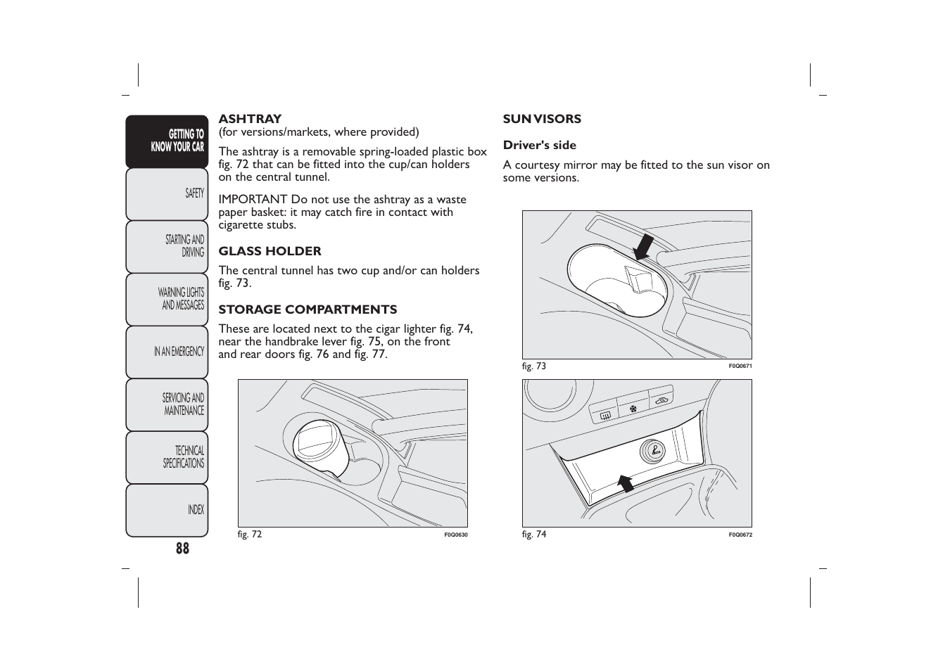 FIAT Bravo User Manual | Page 92 / 299