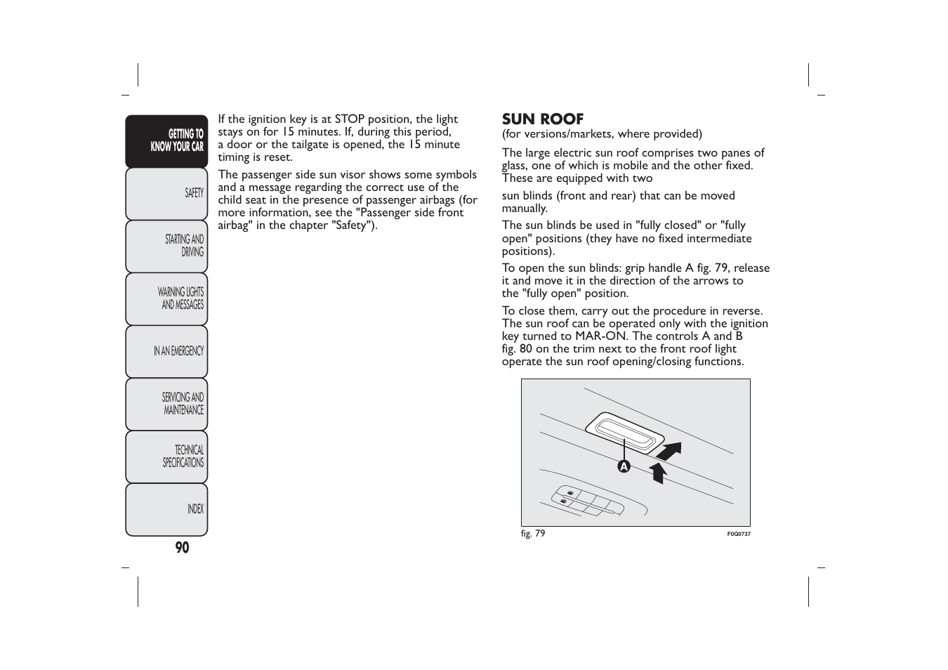 FIAT Bravo User Manual | Page 94 / 299