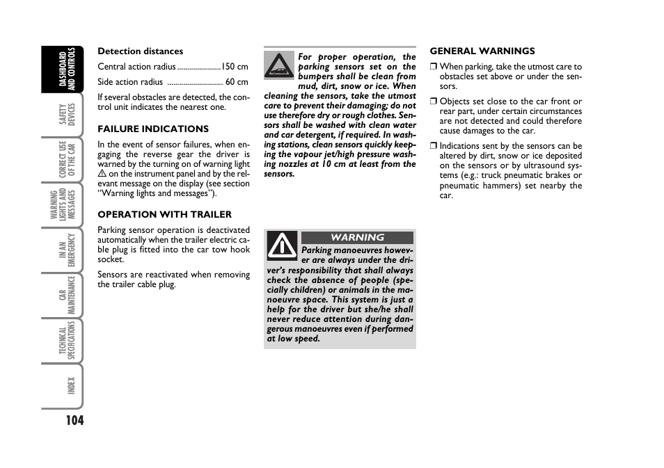 FIAT Stilo User Manual | Page 105 / 274