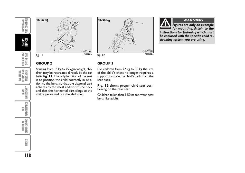 FIAT Stilo User Manual | Page 119 / 274