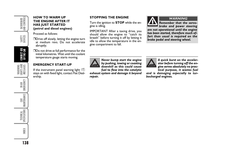 FIAT Stilo User Manual | Page 139 / 274