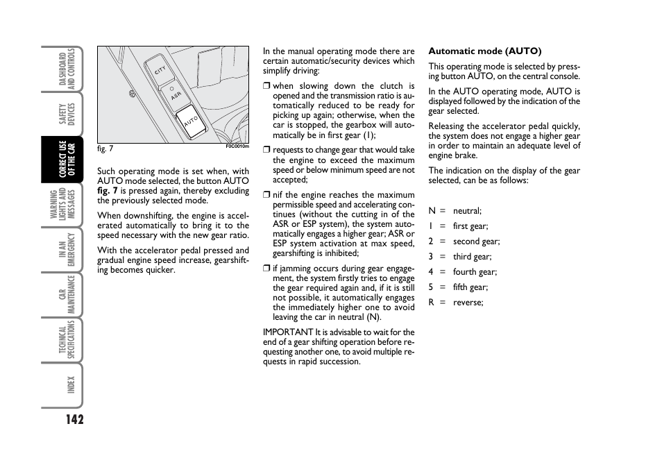 FIAT Stilo User Manual | Page 143 / 274