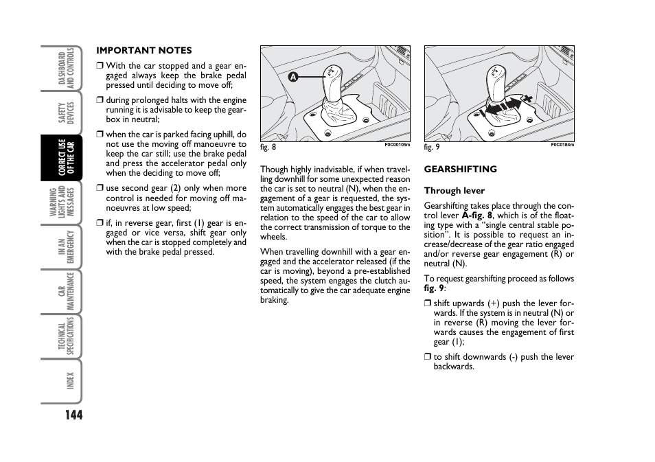 FIAT Stilo User Manual | Page 145 / 274