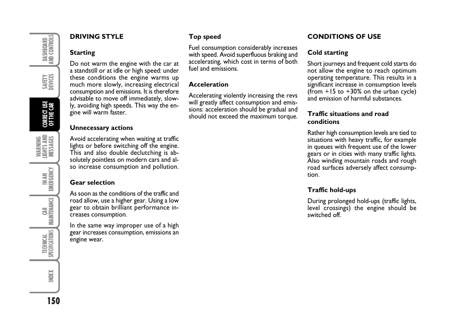 FIAT Stilo User Manual | Page 151 / 274