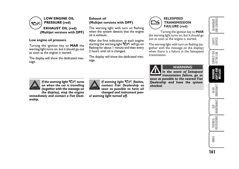 FIAT Stilo User Manual | Page 162 / 274