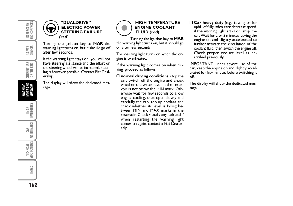 FIAT Stilo User Manual | Page 163 / 274