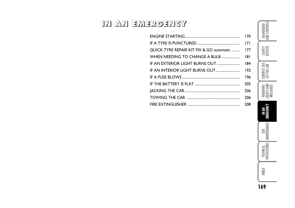 FIAT Stilo User Manual | Page 170 / 274