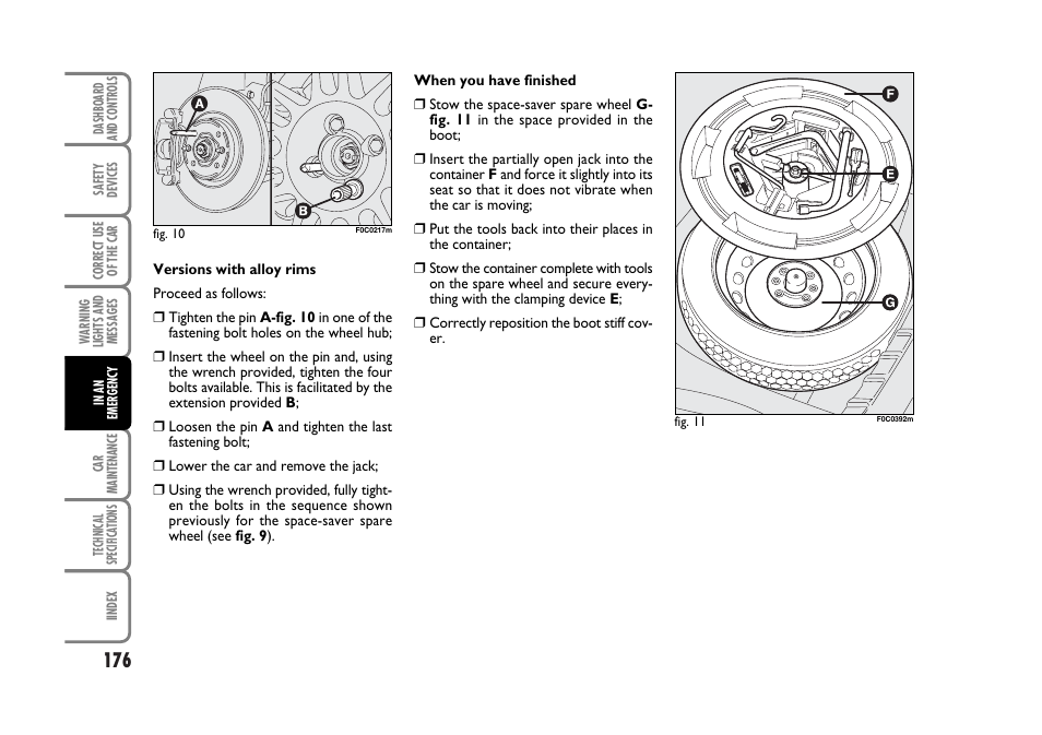 FIAT Stilo User Manual | Page 177 / 274