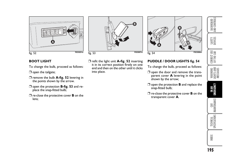 FIAT Stilo User Manual | Page 196 / 274