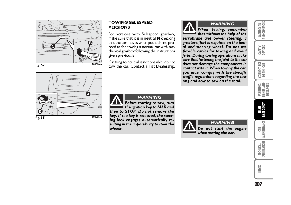 FIAT Stilo User Manual | Page 208 / 274